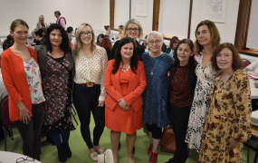 Dr Fíodhna Gardiner-Hyland, TEAL Project Leader & Dr Ann Higgins, Co Ordinator of the TED Project at MIC, pictured with representatives from the eight Limerick schools who will participate in the TEAL project