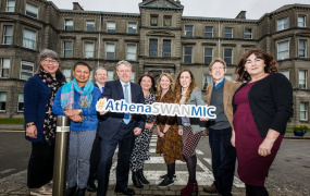 Members of Mary Immaculate College’s Athena Swan SAT (self-assessment team) team pictured at MIC Limerick celebrating the announcement of the Athena SWAN Institution Bronze Award