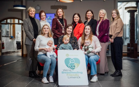 Pictured at an event marking Mary Immaculate College (MIC) becoming the latest organisation to join the ‘We’re Breastfeeding Friendly Limerick’ (WBFL) campaign were MIC staff and members of the WBFL Steering Committee