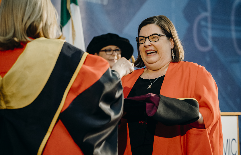 Dr Anne O’Byrne from Crecora, Co. Limerick, who was awarded a Doctor of Philosophy (Education)