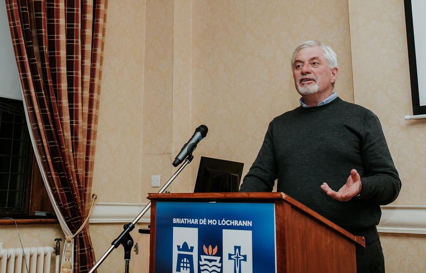 Denis Kenneally, Rachel's father, pictured at the launch