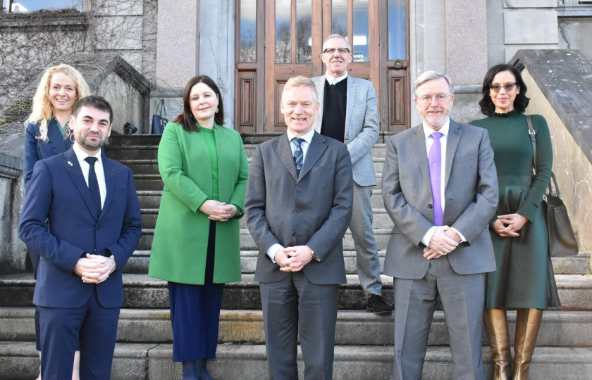 MIC Staff with the Ambassador of France to Ireland