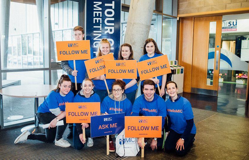 MIC Limerick Open Day tour guides