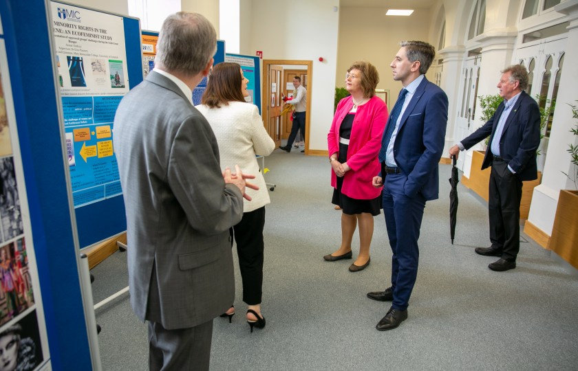 Minister Simon Harris exploring the John Henry Newman building