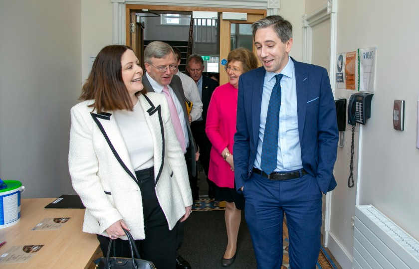 Professor Niamh Hourigan and Minister Simon Harris