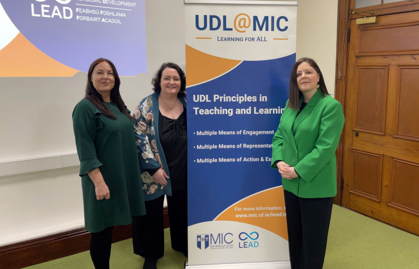 Dr Gwen Moore, Jean Reale and Professor Niamh Hourigan