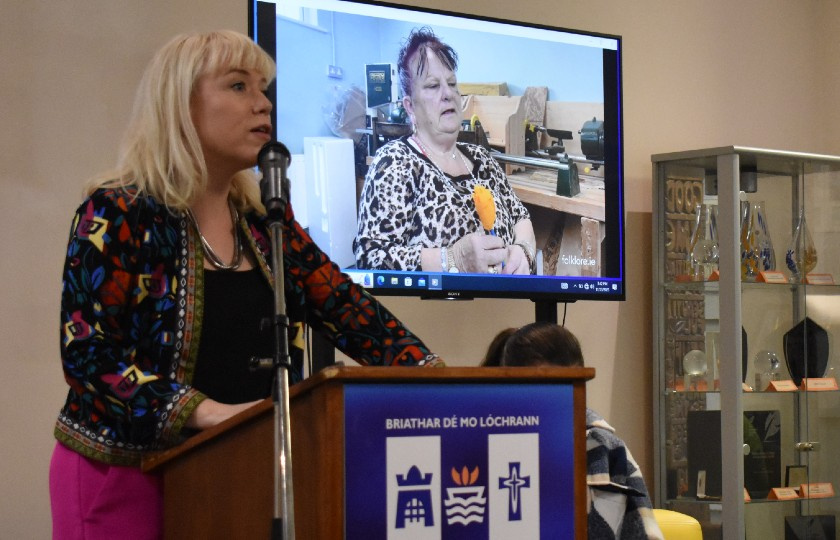 Gillian Kenny Shinnors speaking at the launch