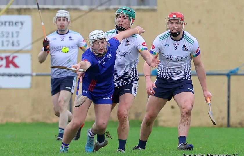 Devon Ryan stretches for the ball