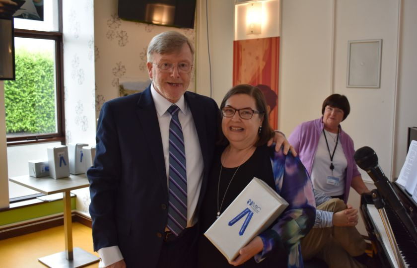 Professor Eugene Wall with Dr Anne O'Byrne