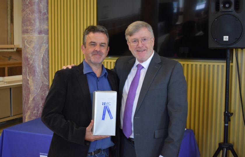 Professor Eugene Wall with Dr Finn Ó Murchú