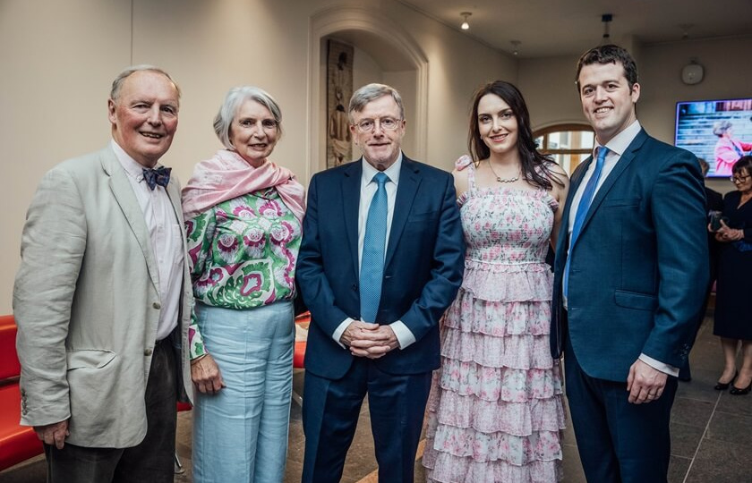 Guests at an event to honour the immense contribution of Prof. Eugene Wall, President of MIC as he retires after 44 years.