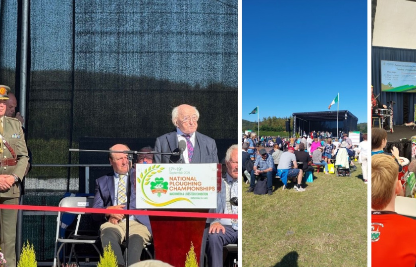 Different scenes of the Ploughing Championship 2024