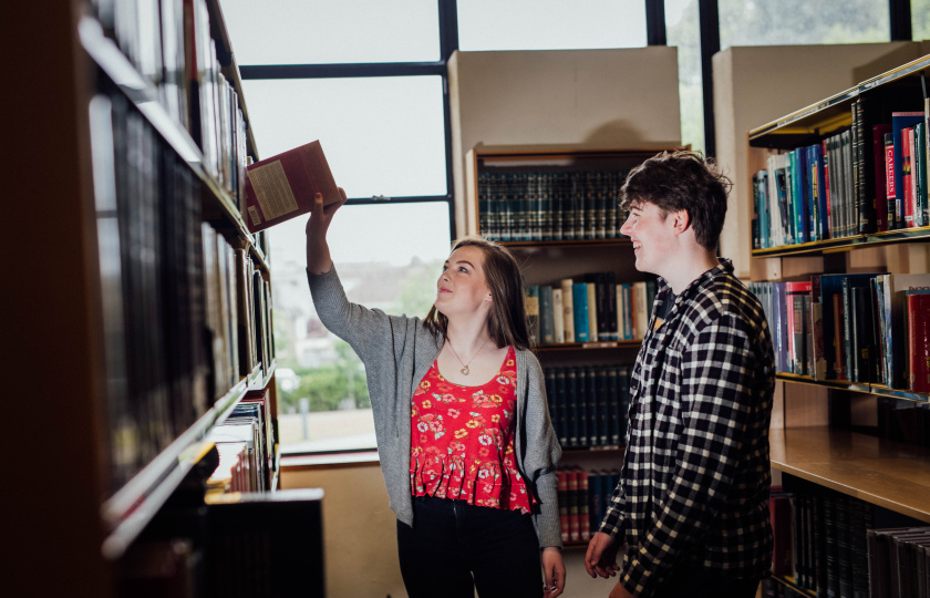 Students in the Library