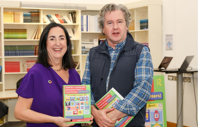 Photograph of Dr Anne  Dolan and Philip Boucher-Hayes