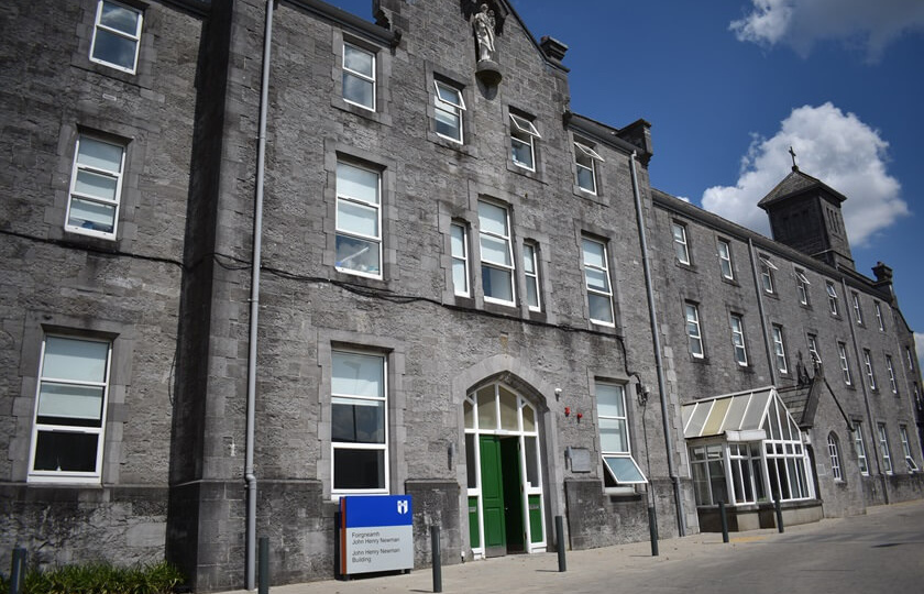 Photograph of the outside of the John Henry Newman building on MIC campus