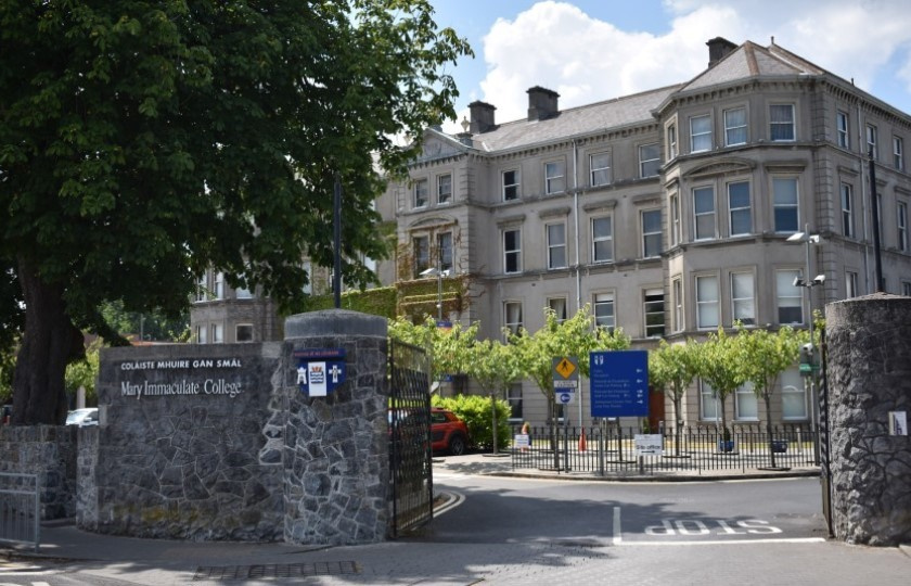 Photo of the front gates of Mary Immaculate College