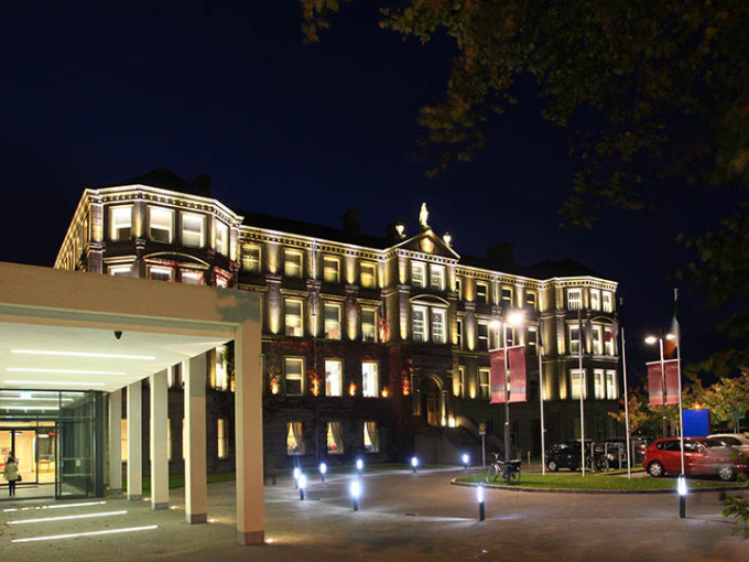 MIC Foundation Building at night